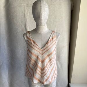 Anthropologie HD in Paris Pink Striped Sleeveless Top